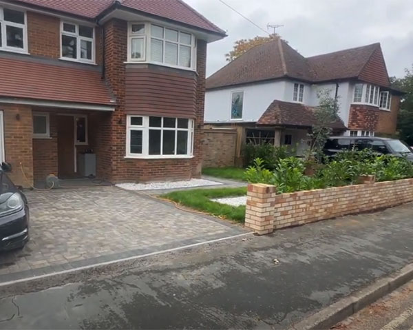 driveway and patio transformation weybridge